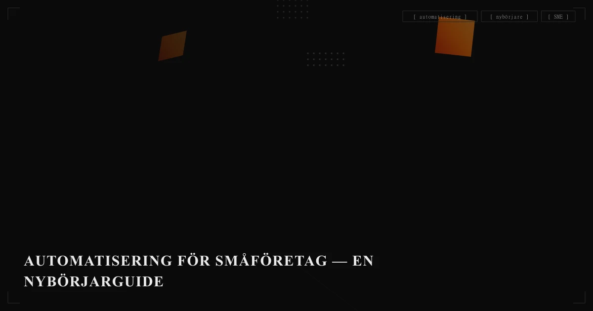 Geometric illustration representing business automation for small companies